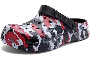 BIG WASP Kids Boys&Girls Black Camouflage Clogs Children's Beach Shoes Classic Marbled Tie Dye Clog Little Kid