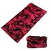9PCS & 6PCS Multifunctional Stretchable Sport & Casual Headwear, Headband Scarf Bandanna Headwrap Mask Neckwarmer & More 12-in-1