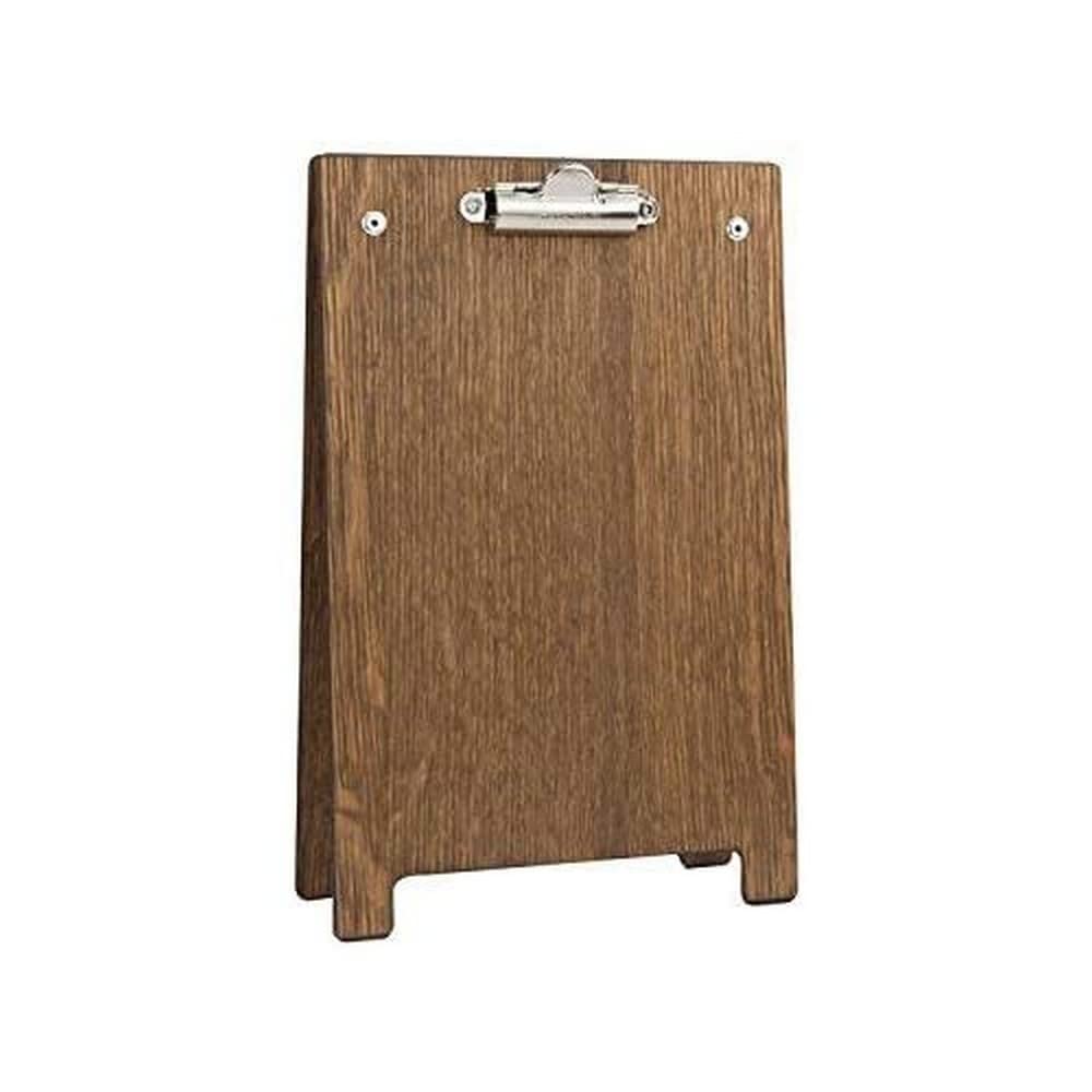 Chalkboards UK A-Frame Clipboard, Wood, Dark Oak, A5, 25.6 x 16.6 x 4.4 cm