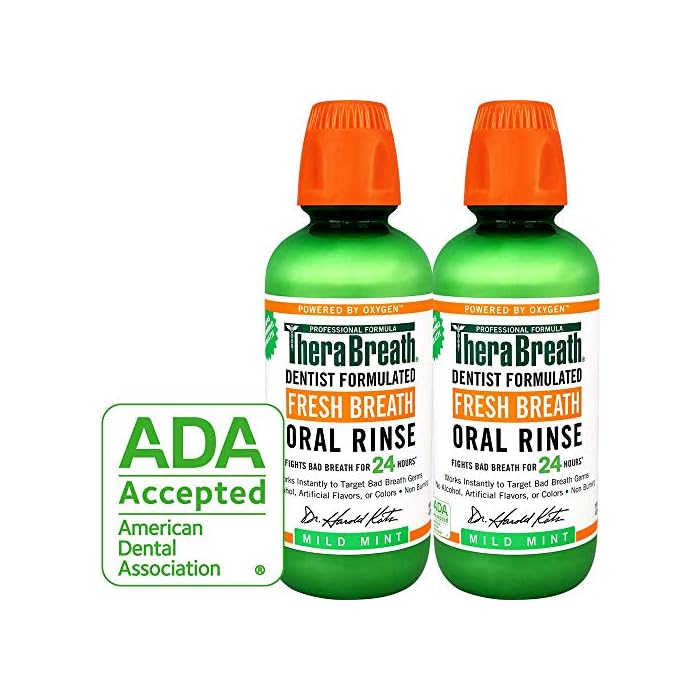 TheraBreath Fresh Breath Oral Rinse, Mild Mint