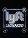 LYFT Logo Personalized Led Sign, Rideshare Led Sign,Car Sign with No Cord (LED White) 4 suction cops