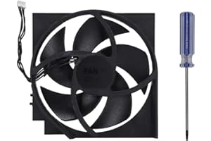 Sanpyl Internal Cooling Fan Replacement, 5 Blades 4 Pin Turbo Cooling Fans, 12.5cm, Gaming Console Fan