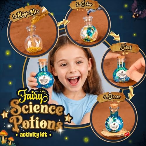 Wizard Potions Kits for Kids, Mix 20+ Fairy Magic Potions with Magic Potion, Craft Toy Creative Gift