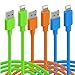 Cambond iPhone 6s Cable 3 Pack, 8 Pin Apple Certified Lightning to USB Cable Durable Stepped Apple Cord Data Sync and Charging Cable 10ft (Green + Blue + Orange)