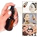 Olilia 2 oz Amber Glass Spray Bottles 12 Pack, with Black Fine Mist Sprayer Funnel Transfer Pipettes
