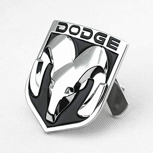 TOPOND Large 3D Metal Black & Chrome Hood Head Front Grille Emblem Ram Badge W/Mount For Dodge Charger Challenger Avenge Ram 1500 2500 3500 4500 5500 Accessories