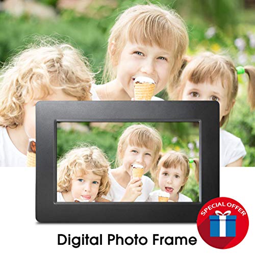 7-inch High Resolution Wide Screen 16:9 Ultra-Thin Digital Photo Frame, Plug and Play