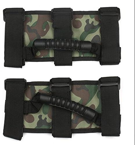 Pair Roll Bar Grab Handle Handles Camouflage Set for Jeep Wrangler 2007-2017