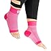 Bitly Plantar Fasciitis Compression Socks for Women & Men - Best Ankle Compression Sleeve, Nano Brace for Everyday Use - Provides Arch Support & Heel Pain Relief (Pink, Large)