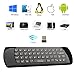 Rii K25A 4 in 1 Multifunction Portable 2.4GHz Mini Wireless Fly Mouse Keyboard ,Audio Feature And IR Infrared Remote Control With Rechargable Li-ion Battery for PC,Laptop,Raspberry PI 2, MacOS,Linux, HTPC, IPTV, Google Box, Android Box, Smart TV ,XBMC,Windows 2000 XP Vista 7 8 10 (Black)