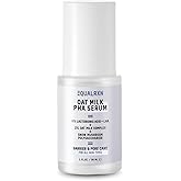 EqualRXN Oat Milk PHA Serum - Gentle Exfoliating Hydrating Milky Nourishing Formula with 6% Lactobionic Acid & 2% Oat Milk for Sensitive Skin Care