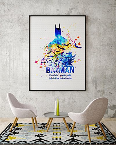 Uhomate-Batman-Superhero-Room-Decor-Home-Canvas-Prints-Wall-Art-Inspirational-Quotes-Wall-Decor-Living-Room-Bedroom-Bathroom-Artwork-C051-13X19