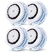 Replacement Brush Head Delicate Skin for Clari-sonic MIA & MIA 2, Pro, Plus Facial Cleansers, 4 Pack