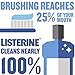 Listerine Healthy White Restoring Fluoride Anticavity Mouthwash, Oral Rinse for Teeth Whitening, Bad Breath and Enamel Restoration, Kills Bad Breath Germs, Clean Mint Flavor, 16 fl. oz