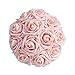 Breeze Talk Artificial Flowers Blush Roses 25pcs Realistic Fake Roses w/Stem for DIY Wedding Bouquets Centerpieces Arrangements Party Baby Shower Home Decorations