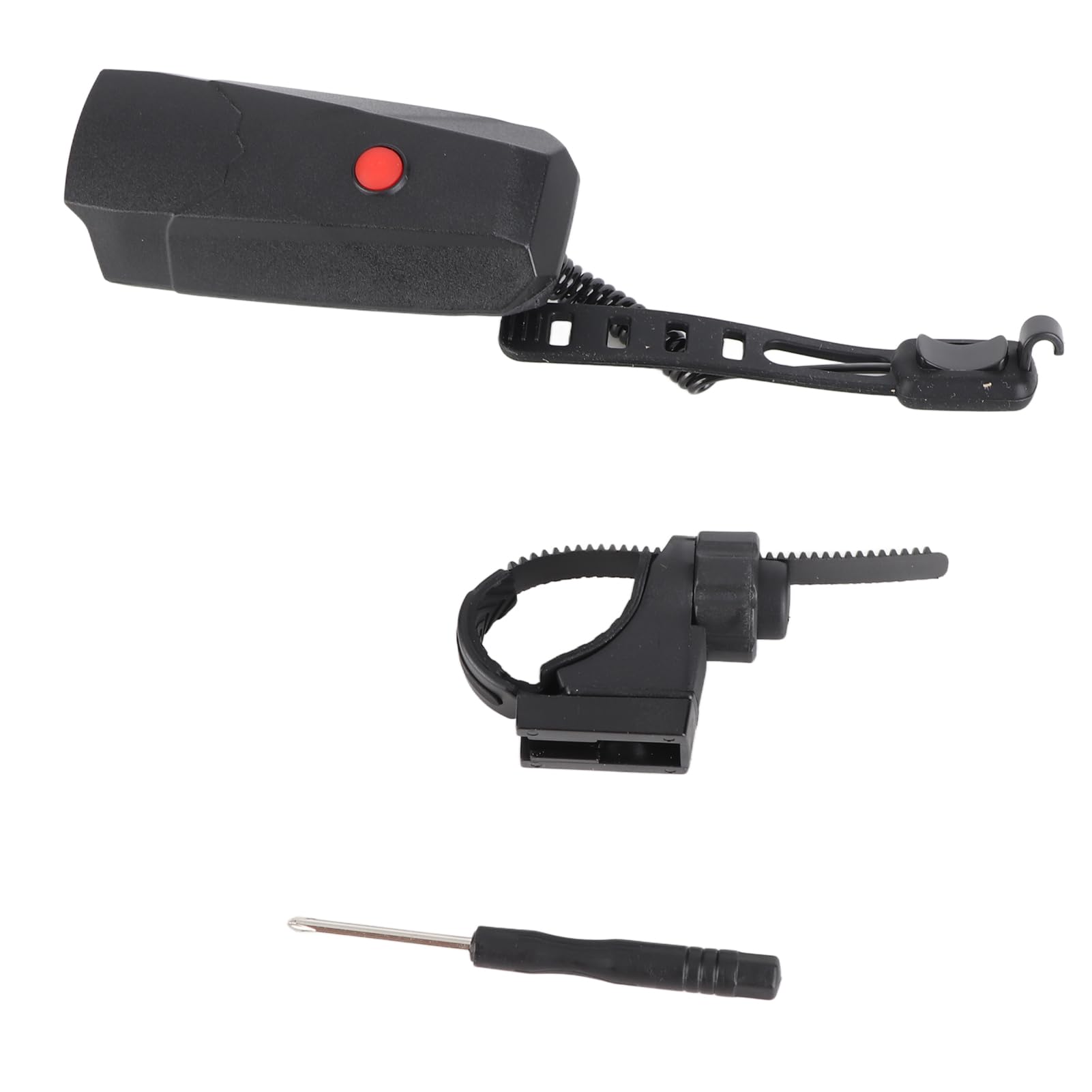 WGFOIP Electronic Bike Horn, 110dB Loud Alarm with 2 Sound Modes IP4 Handlebar Mounted Cycling Safety Horn for Warning