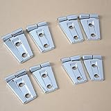 Wotefusi Car New 8 Pieces Left & Right Chrome Trim Side Door Hinges Covers Molding Trim Set For Jeep Wrangler JK 2007-2015 2008 2009 2010 2011 2012 2013 2014