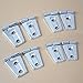 Wotefusi Car New 8 Pieces Left & Right Chrome Trim Side Door Hinges Covers Molding Trim Set For Jeep Wrangler JK 2007-2015 2008 2009 2010 2011 2012 2013 2014