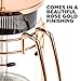 French Press and Tea Maker - 1000ml Coffee Maker Press - Premium Coffee Press with Rose Gold Finish - Thick Glass and Stainless Steel Coffee Brewer - French Press Coffee Maker for Tea, Latte, Expresso