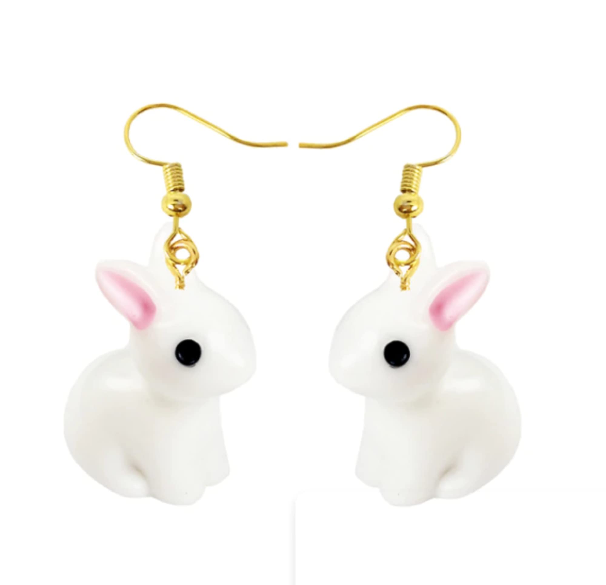 Rabbit Earrings, Easter Bunny Jewellery, Dangle Style for Women