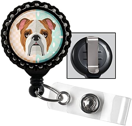 Cute Bulldog retractable badge reel
