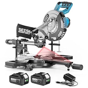 SEESII 卓上スライド丸のこ 刃径200mm 最大切断幅305mm 充電式 電動 スライド丸鋸