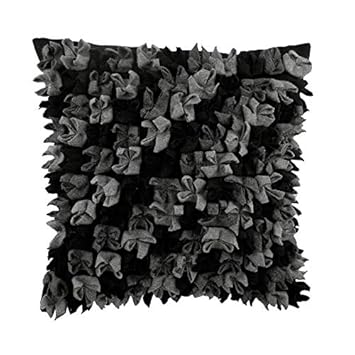 Amazon Com Luxury Black Decorative Throw Pillow Covers 16x16 Inch