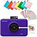 Zink Polaroid SNAP Touch 2.0 – 13MP Portable Instant Print Digital Photo Camera w/ Built-In Touchscreen Display, Purple