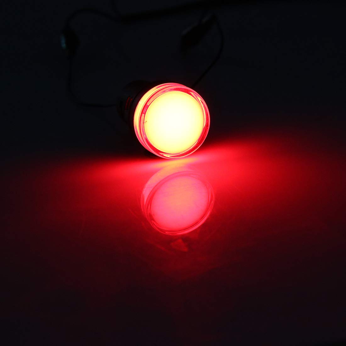 uxcell 2Pcs Red Indicator Light AC/DC 24V, 22mm Panel Mount, for Electrical Control Panel, HVAC, DIY Projects: Home Improvement