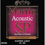 C.F. Martin & Co. MSP3050 80/20 Bronze Acoustic Guitar Strings, Light