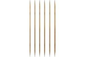 SIXQJZML 6Pcs 3mm Wooden Double Pointed Knitting Needles US Size 2.5 for DIY Yarn Craft Set,Socks,Sweater, Nice Gift for Women Adults Kids Children Beginners