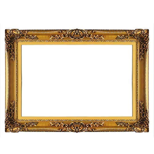 Trimming Shop Large Gold Vintage Style Picture Photo Booth Funny Selfie Frame for Party, Hen, Wedding, Birthday, Graduation, Christmas, Anniversary, Thanksgiving Day, 47 x 34.5cm