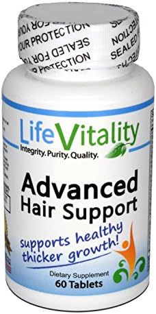 Life Vitality Advanced Hair Support for Healthy Growth and Color, 60 Coated Tablets