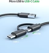 Superer USB C Micro USB Charging Cable Cord for Samsung Galaxy Tab A E S 10.1" view 2