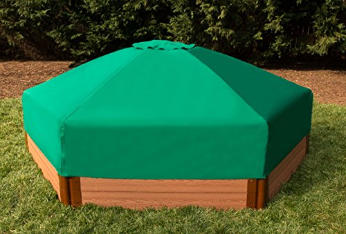 Frame It All 300001508 Hexagonal Collapsible Sandbox Cover, 7' x 8' x 13.5" - Thumbnail 2
