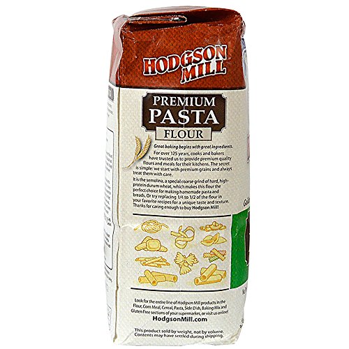 Hodgson Mill Semolina Pasta Flour, 2-Pounds (Pack of 6)