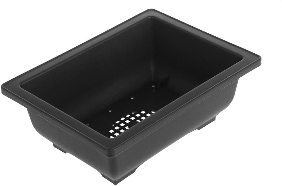 huiouer Plant Flower Pot Imitation Plastic Balcony Rectangle Bonsai Bowl Basin Nursery Planter
