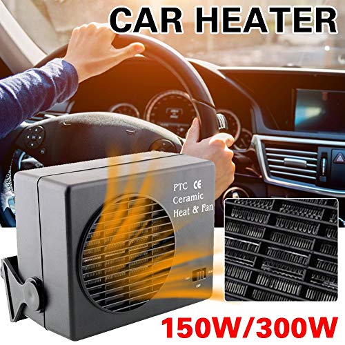 Car Air Heater, Ceramic Auto Car Truck Fan Heater Portable Window Defroster 12V 150W Vehicle Heater Warmer Fan Energy Saving for Truck Motor Boat Trailer - Thumbnail 3