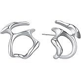 Dr's gift Y2K Statement Earrings For Women Punk Irregular Earrings Unique Studs Retro Jewelry Gift