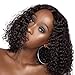 Sunber Brazilian 100% Unprocessed Virgin Kinky Curly Human Hair Weave 3 Bundles Deep Curly Hair Extensions Mixed Length Natural Color (8 10 12inch)