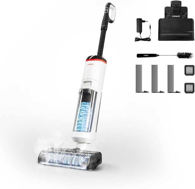 Rollysteam WD50C sans fil, nettoyeur de sol et aspirateur laveur