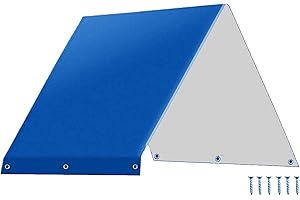 SEREBII Playground Replacement Canopy,52" x 90" Outdoor Swingset Shade Kids Playground Roof Canopy Waterproof Cover Replacement Tarp Sunshade UV Protection,Kids Playground Roof Canopy (Blue)