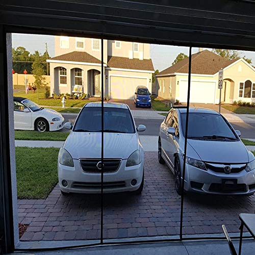 Garage Door Screen for 2 Car 16 x 7 Ft Retractable Self