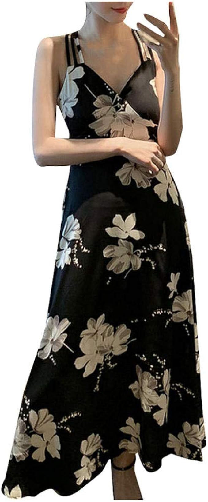 Mujer Vestido Vestido De Mujer Sin Mangas Impreso Sin Respaldo Sexy