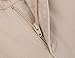 Bienzoe Girl's School Uniforms Stretchy Twill Adjust Waist Pants Khaki 14