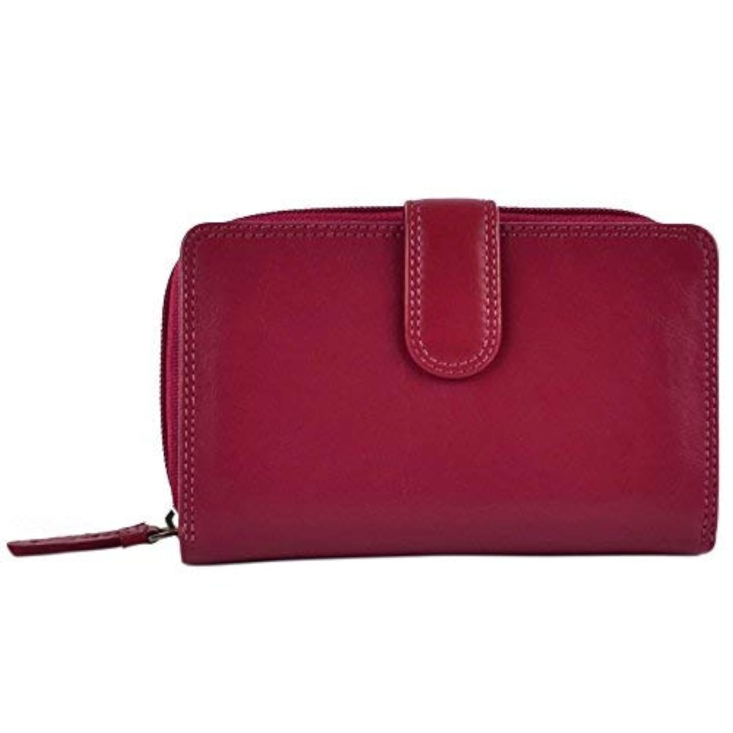 Visconti Ladies Medium Leather Purse/Wallet Heritage Collection Gift Boxed (Fuchsia)