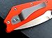 Eafengrow EF335 Folding Knives D2 Blade and G10 Handle,5 inch Closed EDC Pocket Folding Knife with Clip (orange)
