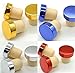 4 Pack [ Newest Synthetic Cork ] Wine Tasting Corks Reusable Wine Bottle stopper T plug Cork and Beverage Bottle Stoppers，Wine & Champagne Stoppers Blue Gold And Silver (19mm)