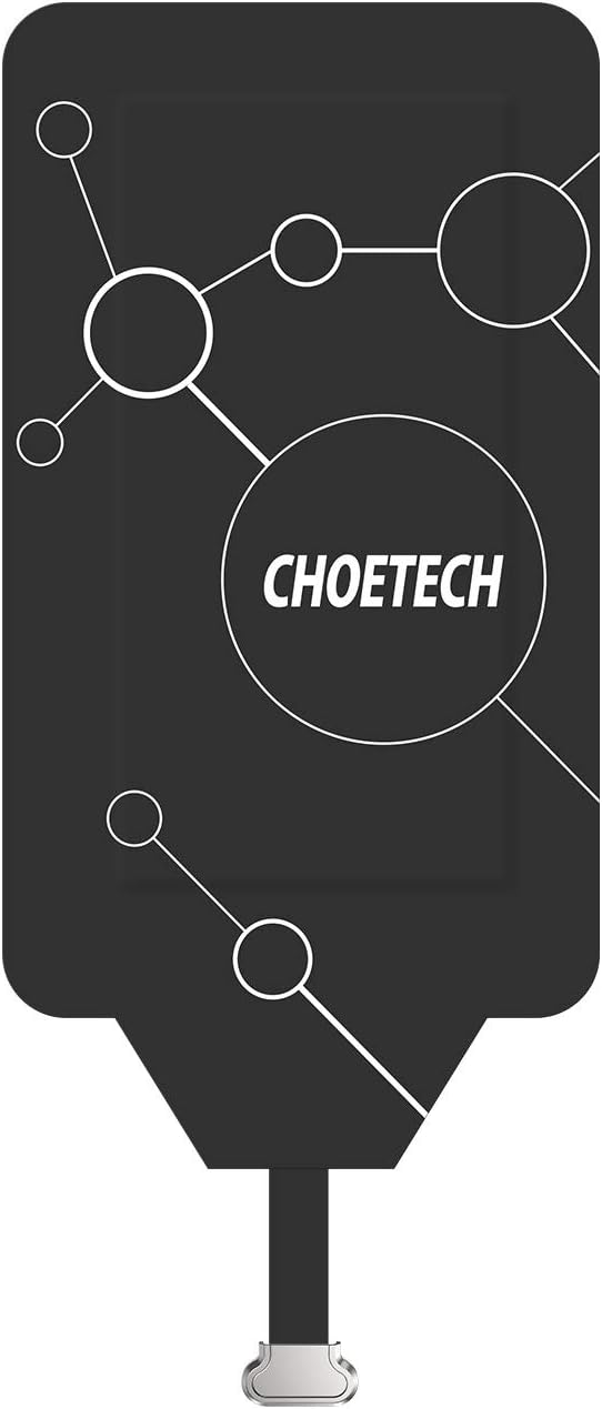 Choetech Ultra Thin Qi Wireless Charging Receiver Patch Module Chip Compatible with All Micro USB Narrow-Side up Devices