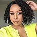 Sunstarr 13x4 150% Density Brazilian Short Curly Bob Wigs Lace Front Human Hair with Baby Hair Pre-Plucked Wig For Black Women(10, Lace front)